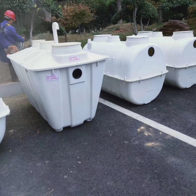 四川厂家出售玻璃钢化粪池2立方 模压化粪池农村厕所改造制定产品