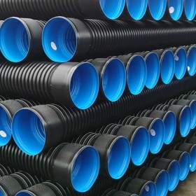 拉萨成都重庆波纹管hdpe双壁波纹管钢带波纹管PE塑料排水排实体厂家