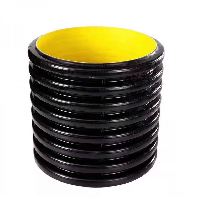 广安广元波纹管供应 PVC双壁波纹管厂家 HDPE双壁波纹管规格全价格低固地管道生产