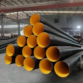 拉萨波纹管生产厂家 双壁波纹管  HDPE双壁波纹管塑料排水管 规格全价格低固地管道
