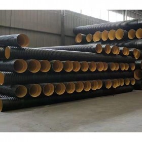 成都简阳波纹管生产厂家 双壁波纹管  HDPE双壁波纹管塑料排水管 规格全价格低固地管道