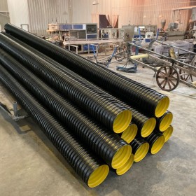 巴中达州波纹管生产厂家 双壁波纹管  HDPE双壁波纹管塑料排水管 固地管道规格全价格低