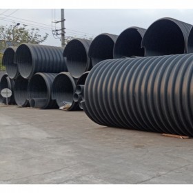 拉萨300钢带管生产厂家 扩口钢带缠绕波纹管 大口径波纹管 HDPE钢带增强波纹管