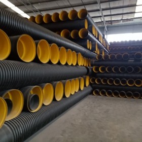 成都波纹管厂家 塑胶波纹管 双壁波纹管  HDPE双壁波纹管塑料排水管 规格全价格低固地管道