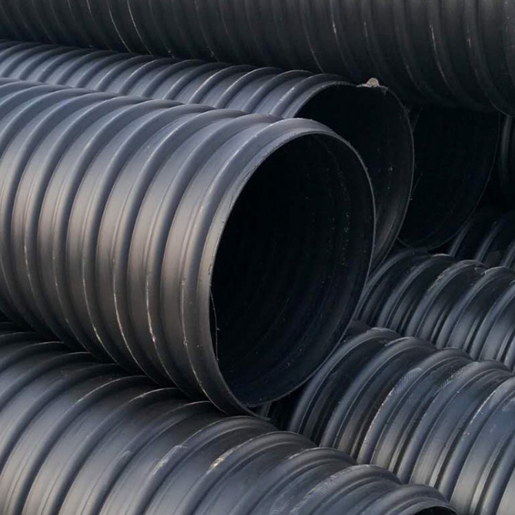 国标钢带管 钢带波纹管 HDPE扩口钢带增强波纹管固地管道优质供应