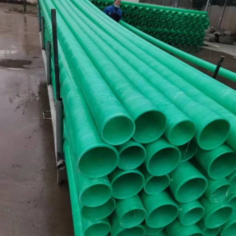 绵阳达州玻璃钢电力管 200玻璃钢夹砂电力管生产厂家用固地管道