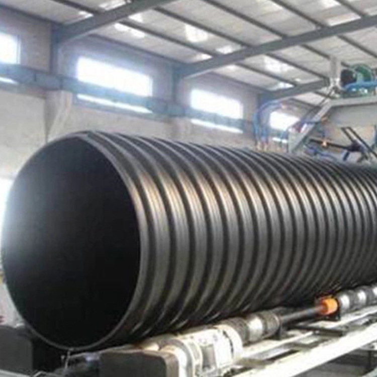 300钢带管 扩口钢带缠绕波纹管 HDPE波纹管生产厂家选固地管道