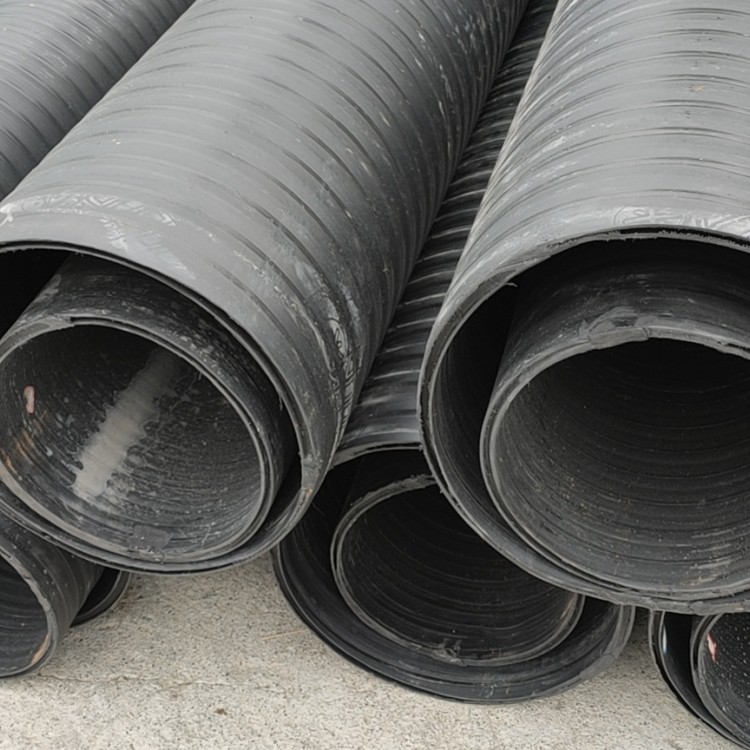 成都塑钢缠绕管 中空壁塑钢缠绕管 HDPE塑钢缠绕增强波纹管生产厂家
