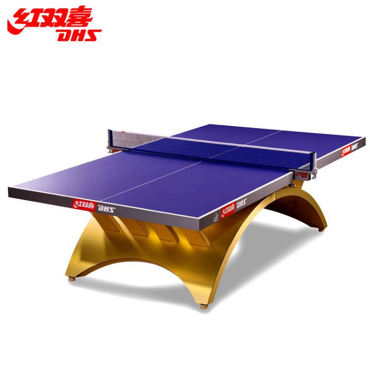 四川厂家直销 DHS/红双喜金彩虹乒乓球台国际大型比赛室内LED灯乒乓球桌
