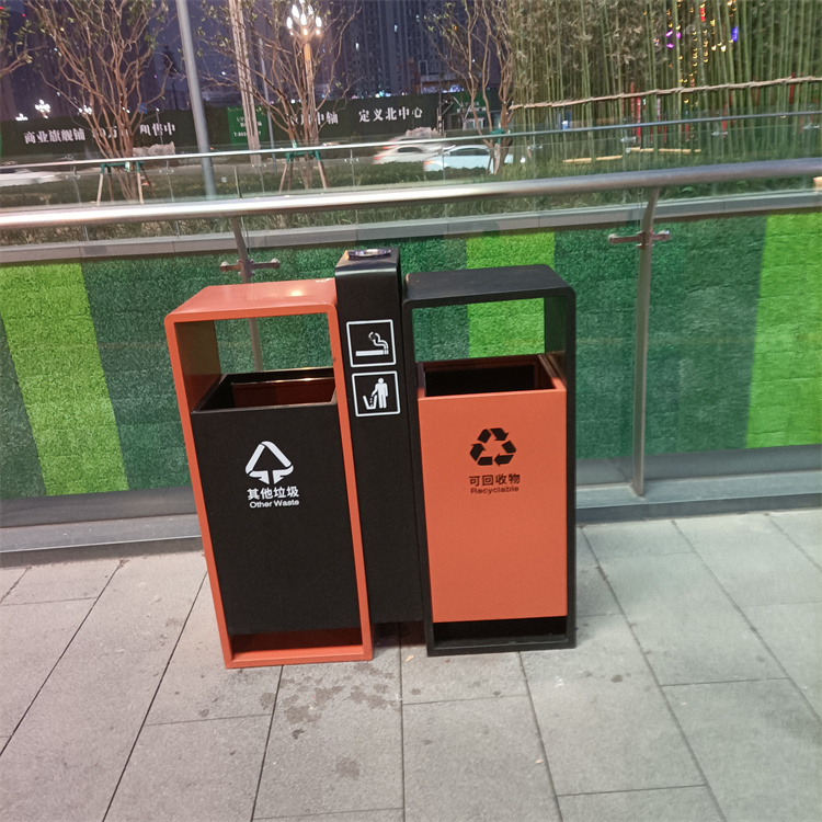 成都户外垃圾桶 街道广场不锈钢垃圾桶 批量定制