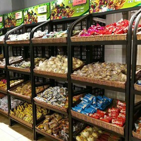蔬菜水果展示架 厂家供应支持定制 超市小型单面蔬果架 生鲜货架