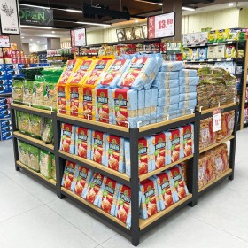 超市展示货架商超三层堆头 促销展示台多用牛奶堆粮油店展架
