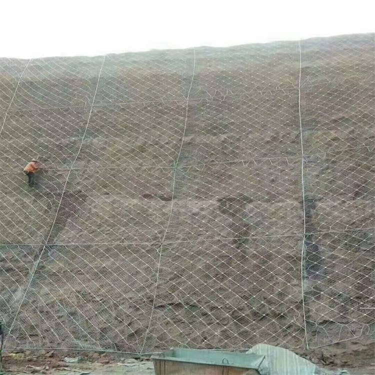 主动边坡防护网 柔性镀锌钢丝绳网  实用型材质 一站式定制服务