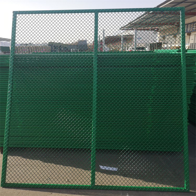 钢板网护栏 工厂园区菱形孔栅栏 桥梁钢板状防护网围栏