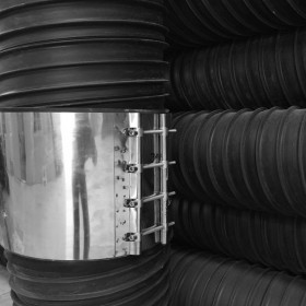 埋地排水HDPE钢带缠绕管 复合排污管DN300/SN8 华迪工厂生产加工