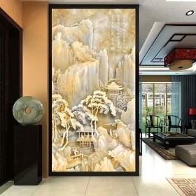 重庆玻璃厂家定制生产广告装饰商场装饰10mmUV玻璃背景墙