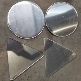 海鑫达铝板铝卷厂 标识标牌用铝板 可冲压三角牌冲压圆盘 非标板开料