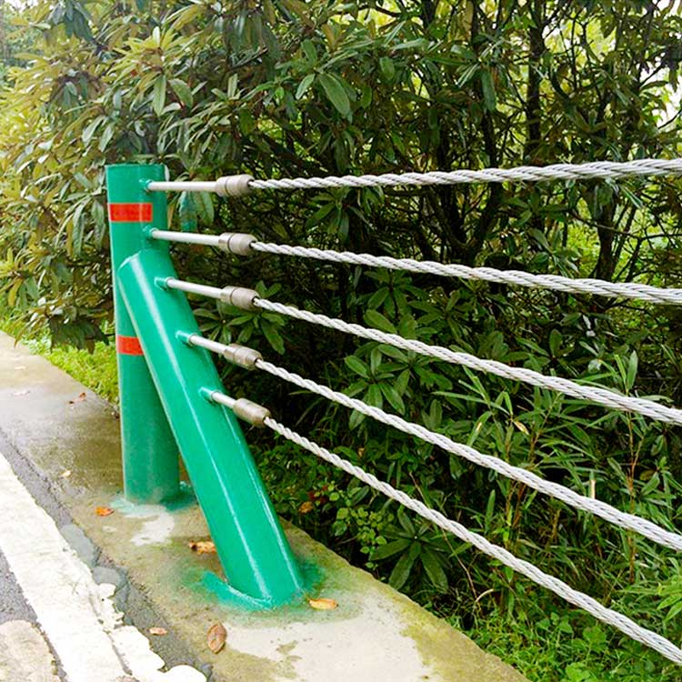 高速公路缆索护栏 景区绳索 镀锌钢丝绳安全防护 支持定制