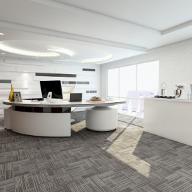 四川方块拼块地毯 适用于办公室 灰色系 耐脏 适用时间长