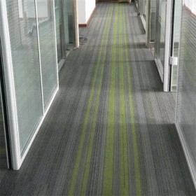 供应办公室地毯 尼龙材质 pvc底 绿加灰 可定制 厂家直销