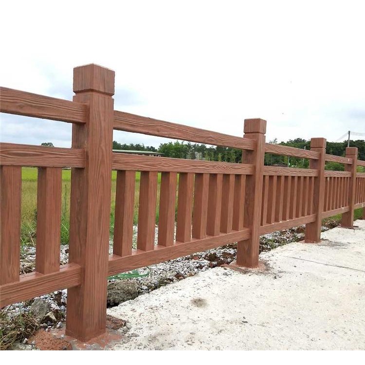 景区公园道路仿木栏杆 安全景观护栏 仿木护栏定做