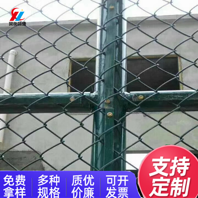 云贵川成都运动场围栏学校球场体育场隔离网小区围栏围网棱形包塑勾花网