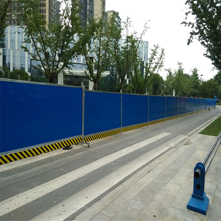 彩钢围挡 工地施工挡板 pvc临时建筑工程铁皮围栏
