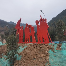 红色基地不锈钢雕塑   爱国教育人物雕塑   加工免费设计