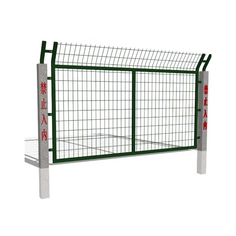 框架护栏网 桥梁防爬网 机场隔离栅 可按需定做 草绿色边框型 浸塑处理