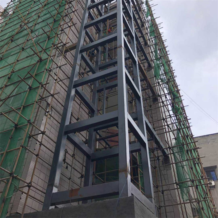 户外加装钢结构电梯井搭建工程 小区旧楼梯改造施工