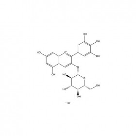 氯化飞燕草素-3-O-葡萄糖苷	Delphinidin-3-O-glucoside chloride	CAS No：6906-38-3	HPLC≥98%	10mg/支	分析标准品/对照品