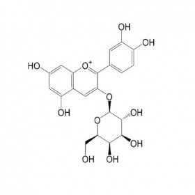 【乐美天】矢车菊素-3-O-半乳糖苷	142506-26-1  HPLC≥98%	5mg/支分析对照品标准品