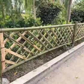 竹篱笆护栏 竹节护栏 园林景观花园花坛