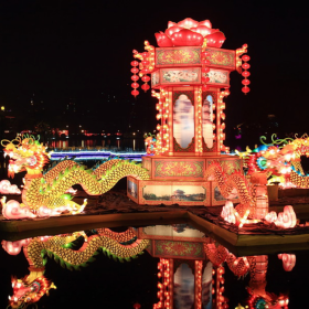 大型传统花灯灯组彩灯工艺制作新年节日生肖装饰灯免费设计定制