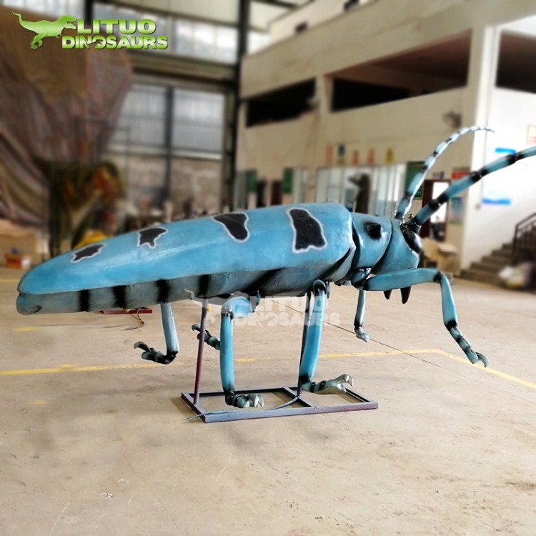 仿真电动机械橡胶昆虫科普展览天牛模型机模装置定制公司