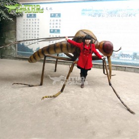 仿真蚊子玻璃钢雕塑公园景观大型树脂昆虫模型定制公司