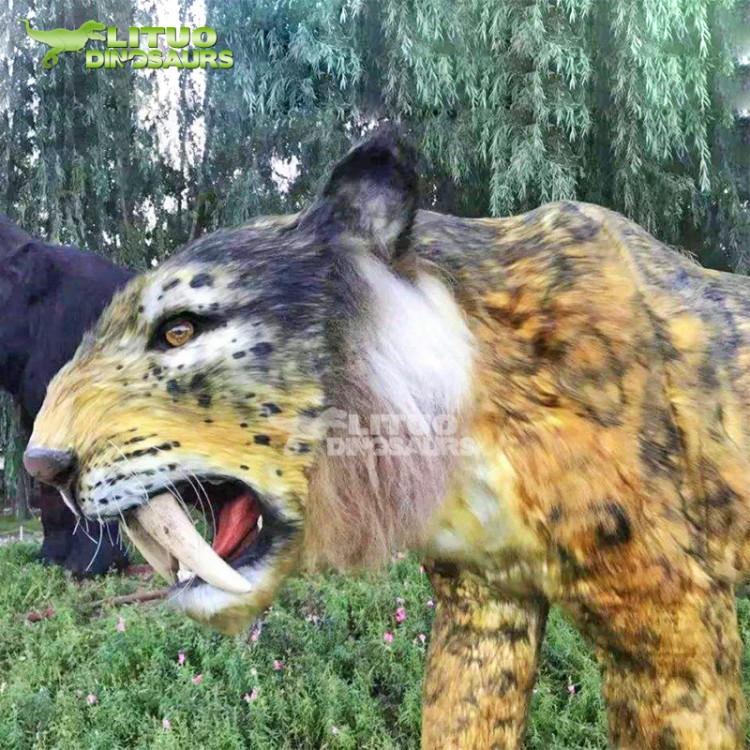 仿.真动态狮子老虎动物模型 仿真动物景观雕塑制作工厂