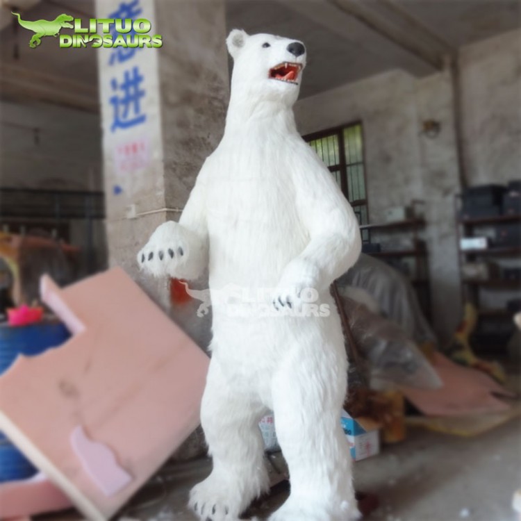 北极熊模型 仿真动物模型标本制作厂家 力拓 质量放心