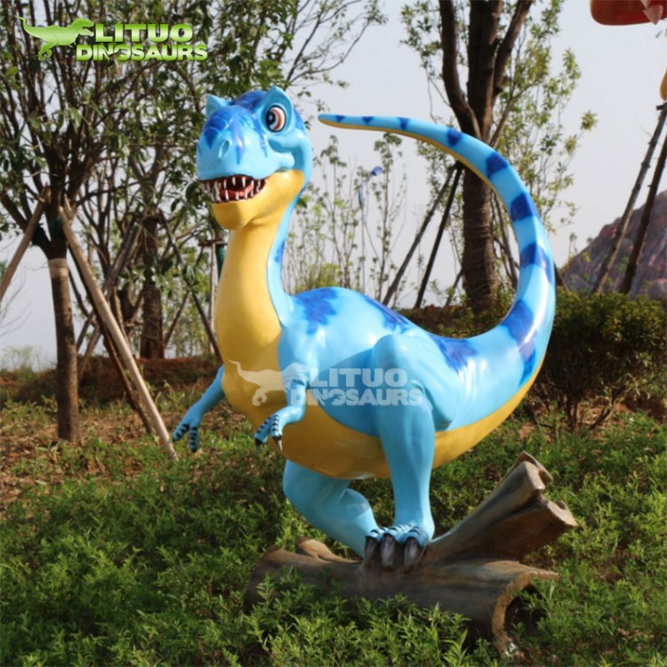 定制卡通恐龙雕塑户外商场游乐场动物模型园区幼儿园景观装饰摆件