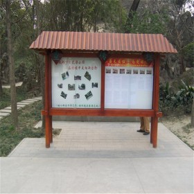 龙图木雕定制装饰用仿古指路牌 景区公园指示牌