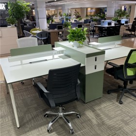 简约现代职员办公桌 员工位 电脑桌椅 办公家具定制