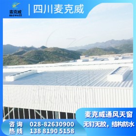 屋面薄型采光窗 全结构防水通风天窗 自然排烟采光通风天窗