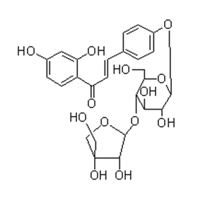 曼思特CAS号29913-71-1 异甘草素-4'-O-芹糖(1→2）葡萄糖苷