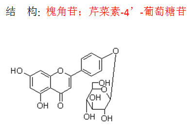 槐角苷；芹菜素-4’-葡萄糖苷