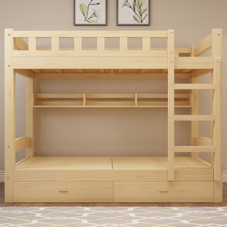 原木儿童双人床 实木双层床 幼儿园专用床 可拆装式