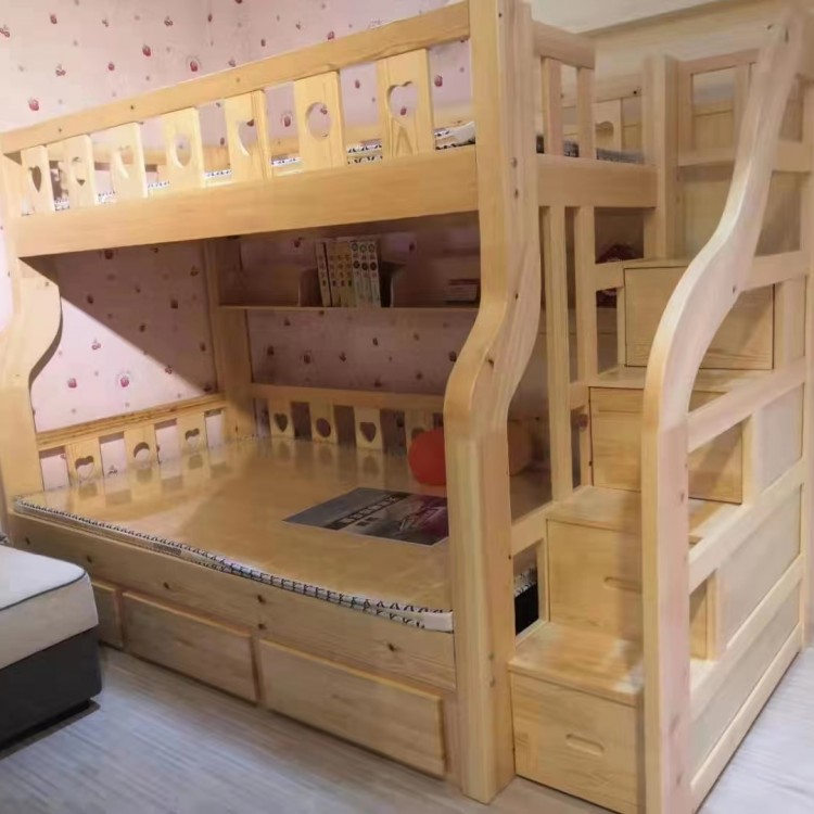 实木床单人 公寓上下床 美拓家具提供尺寸可定制