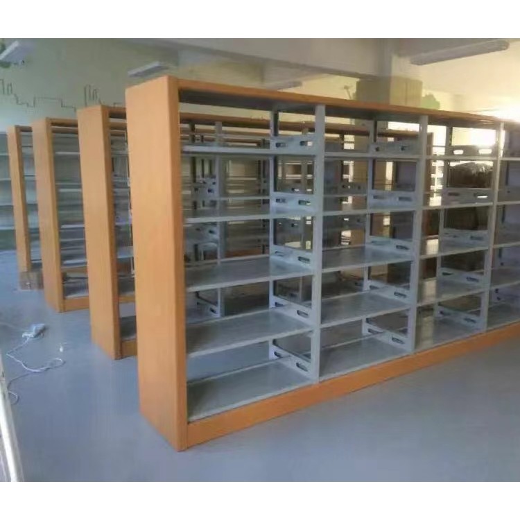 钢制书架 图书馆学校书店阅览室单双面资料架档案架 尺寸多样