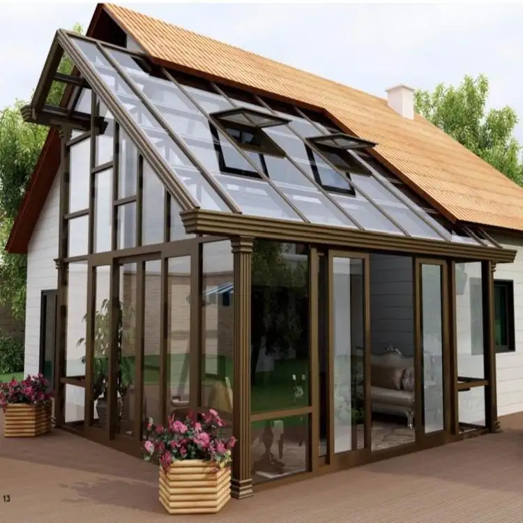 阳光房定制 别墅平顶用-坚固耐用安装方便 造型美观