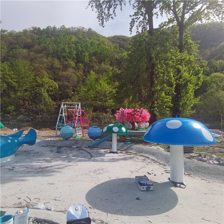 商业商场玻璃钢卡通雕塑 大型吉祥物动植物雕像 户外摆件定制