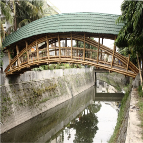 竹桥   公园景区竹木桥梁定制  楠海竹木免费设计  使用寿命长